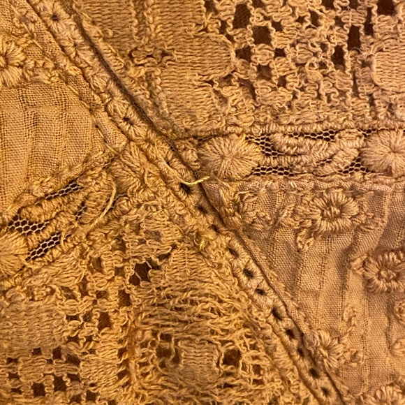 Anthro Eze Sur Mer Embroidered Lace Shirt - Picture 7 of 8